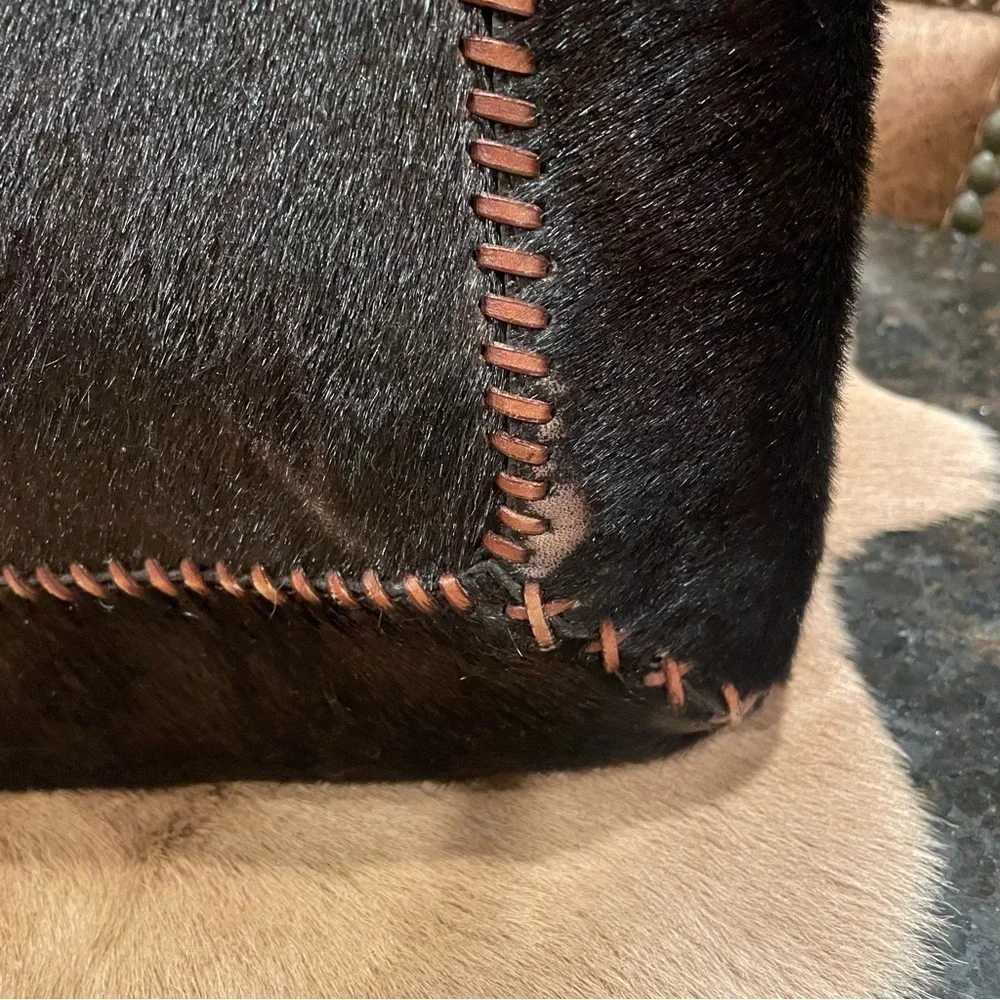 Antonio Melani Black and tan  Cowhide Leather